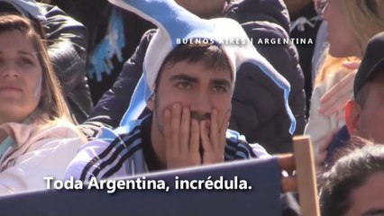 Argentinos incrédulos ante el debut de la albiceleste