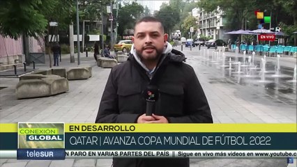 La hinchada mexicana paraliza la ciudad mientras se juega el partido entre México y Polonia
