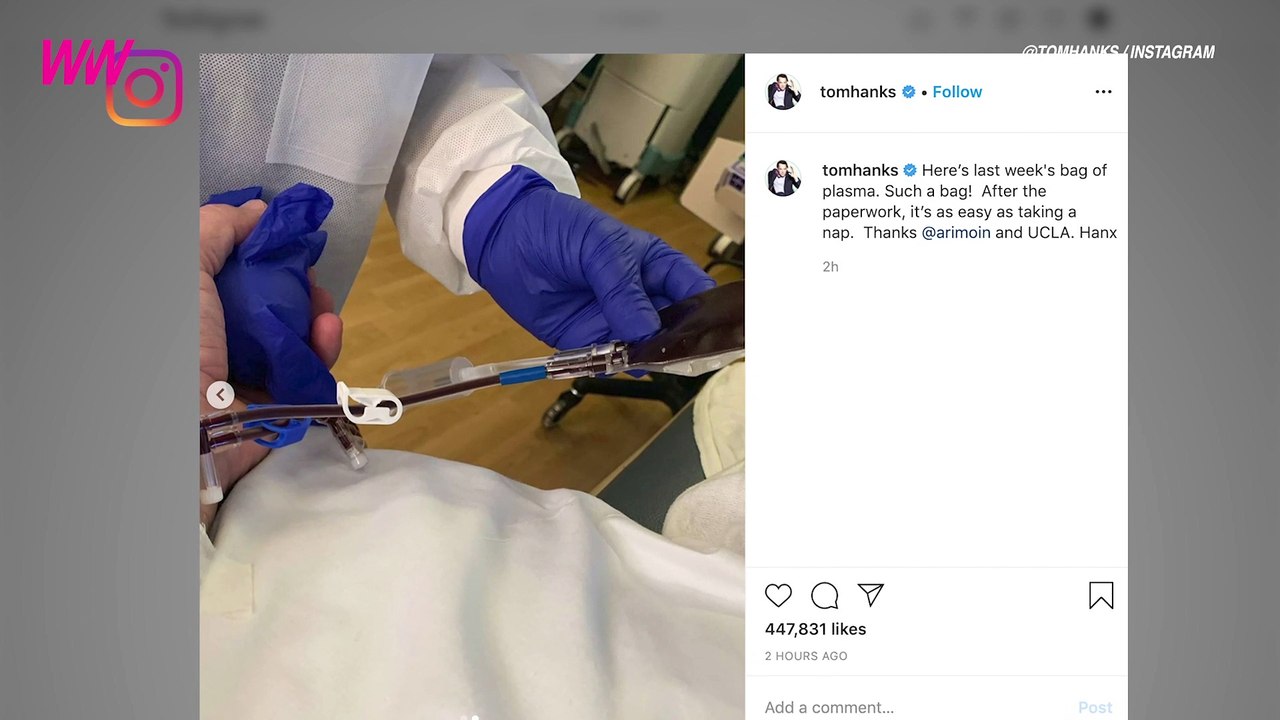 Tom Hanks Donates His Plasma After Beating Coronavirus