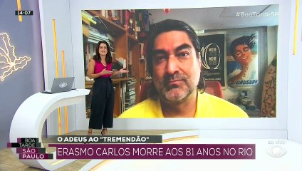 Zeca Camargo fala sobre a perda de Erasmo Carlos 22/11/2022 15:30:16