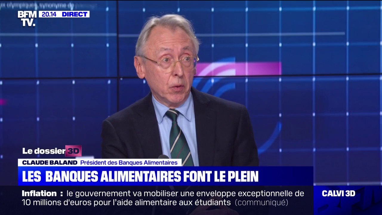 Le président des Banques alimentaires s'inquiète d'une "tendance à la baisse des dons" dans les magasins
