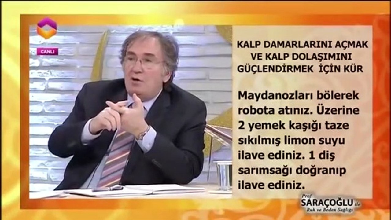 Kalp Dolaşımı Güçlendirici ve Damar Açıcı Kür - Prof. İbrahim Saraçoğlu