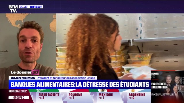 Précarité étudiante: Julien Meimon, président et fondateur de l'association anti-gaspillage alimentaire Linkee dénonce un drame national