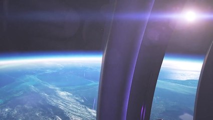 View from space capsule aiming to launch passengers into stratosphere from 2024