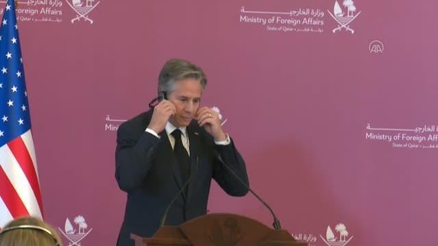 ABD Dışişleri Bakanı Antony Blinken Katar'da - ABD Dışişleri Bakanı Blinken'in konuşması