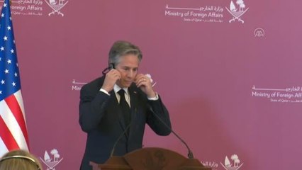 ABD Dışişleri Bakanı Antony Blinken Katar'da - ABD Dışişleri Bakanı Blinken'in konuşması
