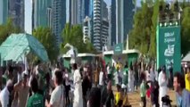 Saudi Fans Doing Cristiano Ronaldo Suiii After Beating Messi's Argentina By 2-1 in World Cup #qatar2022