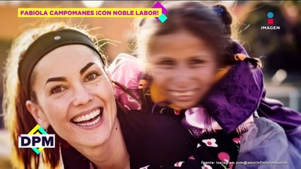 Fabiola Campomanes dona ropa para la fundación de Bárbara Mori