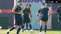 Cristiano Ronaldo Vs Bruno Fernandes Fun in Portugal Training #FIFAWorldCup2022