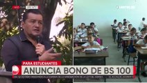 Jhonny confirma pago de bono escolar