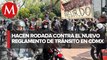 Motociclistas protestan por reglamento de tránsito en CdMx