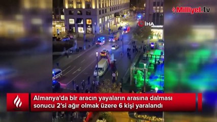 Almanya'da Noel pazarına araç daldı! Yaralılar var