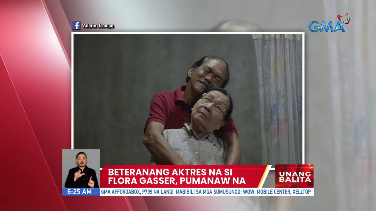 Beteranang aktres na si Flora Gasser, pumanaw na | UB