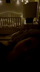 Baby Discovers Voice-Activated Lights