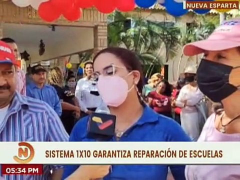 Bricomiles y el sistema 1×10 del Buen Gobierno rehabilitan instituciones educativas en Nueva Esparta