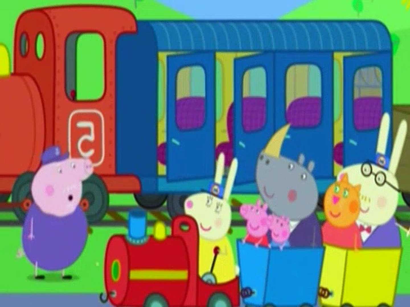 Peppa pig best sale on a train