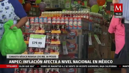 Canasta básica del PACIC II no se venden en menos de mil 38 pesos: encuesta Anpec