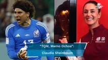 La reacción de Sheinbaum tras la atajada de Ochoa en el México vs Polonia