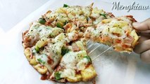 Food Recipe : No Bake, No Oven Pan Pizza  |  Frying Pan Pizza Recipe  | Quick and Easy Delicious Bread Pizza Recipe