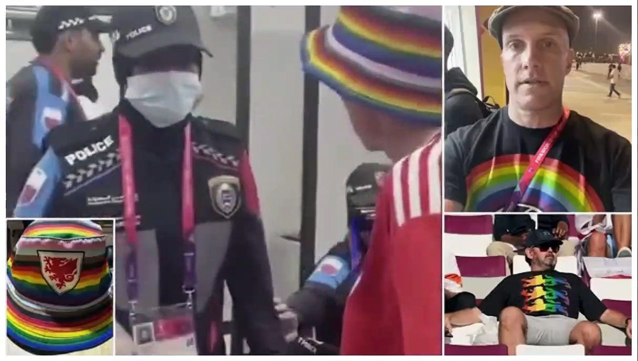 FIFA 'tells Qatar to STOP banning fans from wearing LGBT rainbow symbols in World Cup stadiums' after backlash at regime's authoritarian crackdown on protests