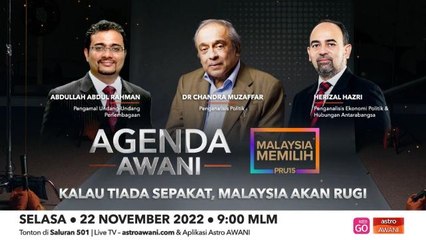 Agenda AWANI: Kalau tiada sepakat, Malaysia akan rugi
