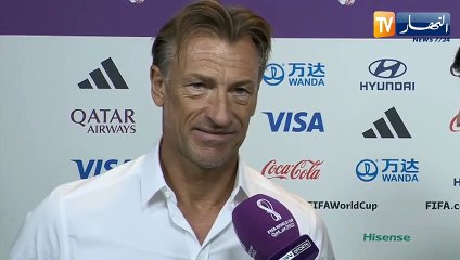 هيرفي رونار: سعيد بالفوز أمام الأرجنتين وسيبقى راسخ في الأذهان