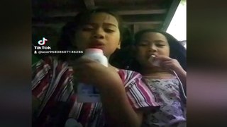 Two girls who are doing a TikTok cover of hit song 