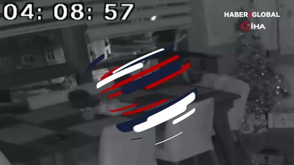 Düzce'deki depremin hisseden ve sağa sola çırpınan papağan kamerada