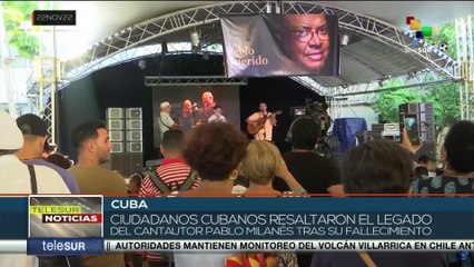 Download Video: Artistas y pueblo de Cuba rinden homenaje al cantautor Pablo Milanés