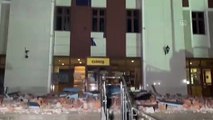 Düzce'nin Gölyaka ilçesi olan 5,9 büyüklüğündeki deprem nedeniyle Düzce Adliyesi'nde hasar meydana geldi.