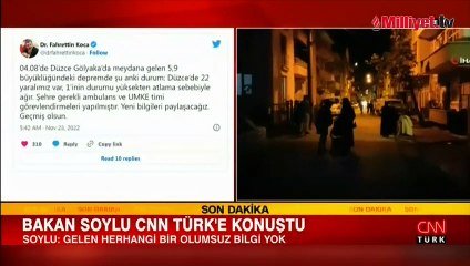 Bakan Koca, Düzce depreminde yaralıların son durumunu aktardı