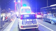 15 Temmuz Şehitler Köprüsü'nde feci kaza: Motosiklet bariyere çarptı, 1 ölü 1 yaralı
