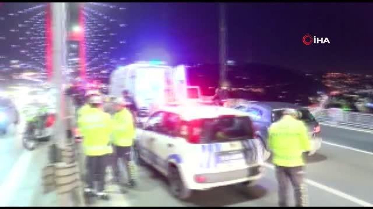15 Temmuz Şehitler Köprüsü'nde feci kaza: Motosiklet bariyere çarptı, 1 ölü 1 yaralı