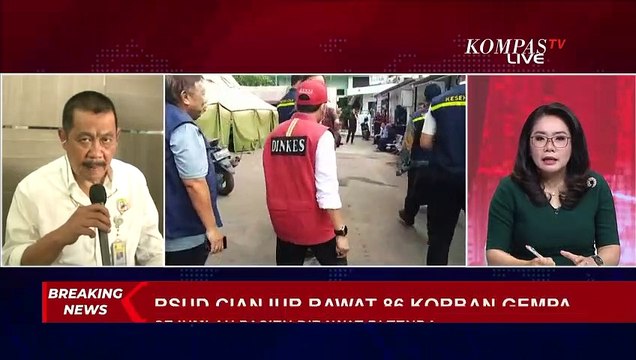 86 Pasien Korban Gempa Jalani Perawatan di Tenda-Tenda RSUD Sayang Cianjur