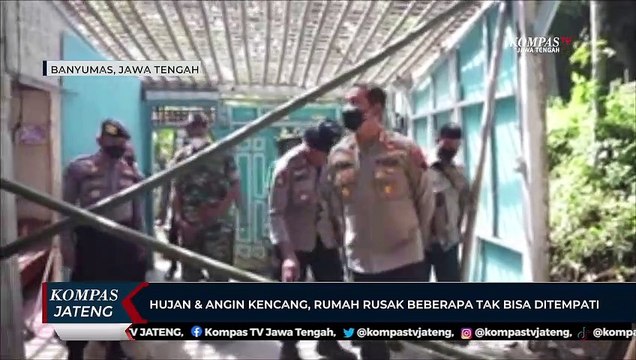 Hujan dan Angin Kencang di Banyumas, Beberapa Rumah Rusak Tak Bisa Ditempati