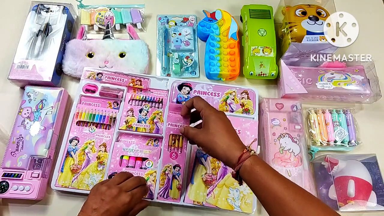 Unboxing and Review of girls favorite characters pencil pouch for school  and college study - video Dailymotion