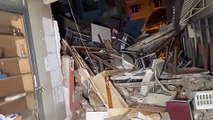 Anadolu Ajansı muhabirleri artçı depremlerden birisine canlı yayında yakalandı