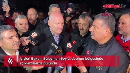 Bakan Soylu deprem bölgesinde! 'Elektrikle ilgili kesintiler planlı'