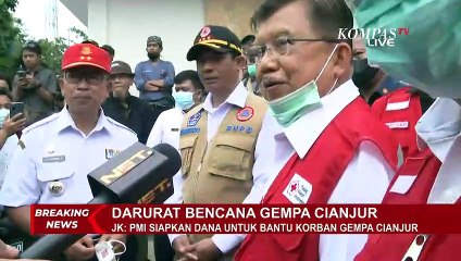 Tinjau Korban Gempa Cianjur, Jusuf Kalla: Rencana Rekonstruksi Harus Segera Disiapkan