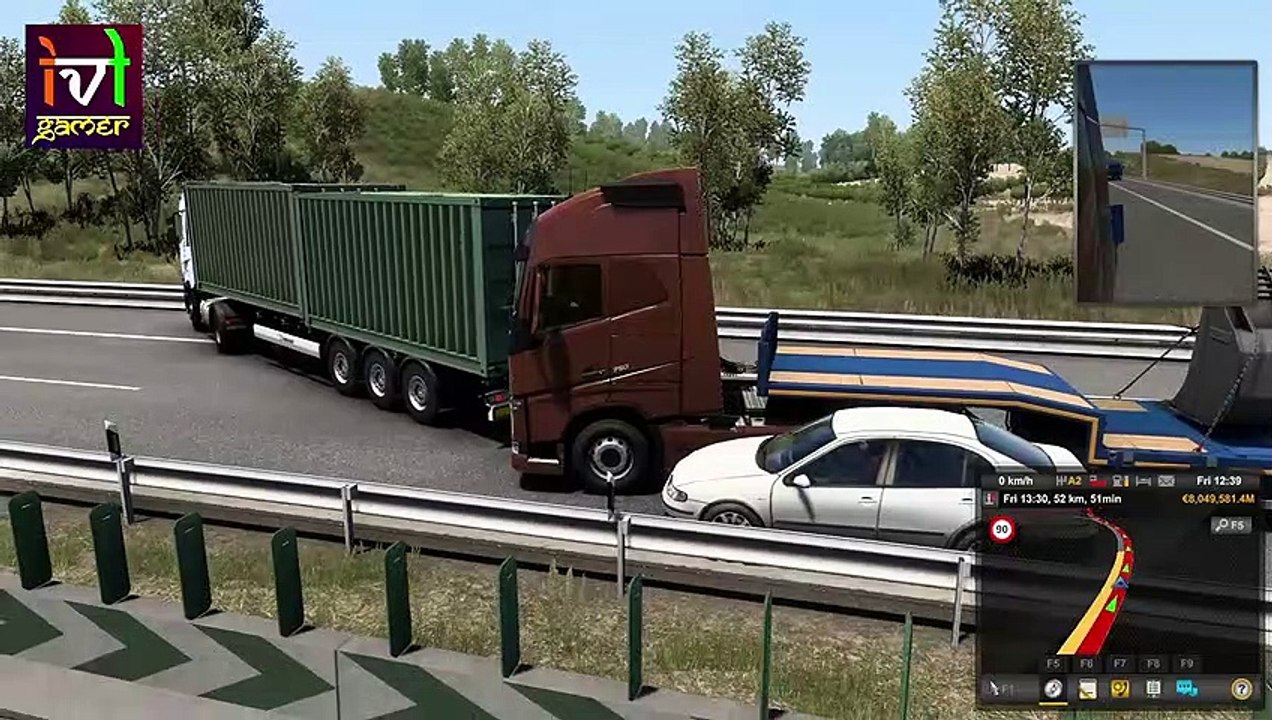 Accident VOLVO FH GLOBETROTTER XL - ETS 2 1.46 - #ets2 #volvo #shorts #accidenttruck