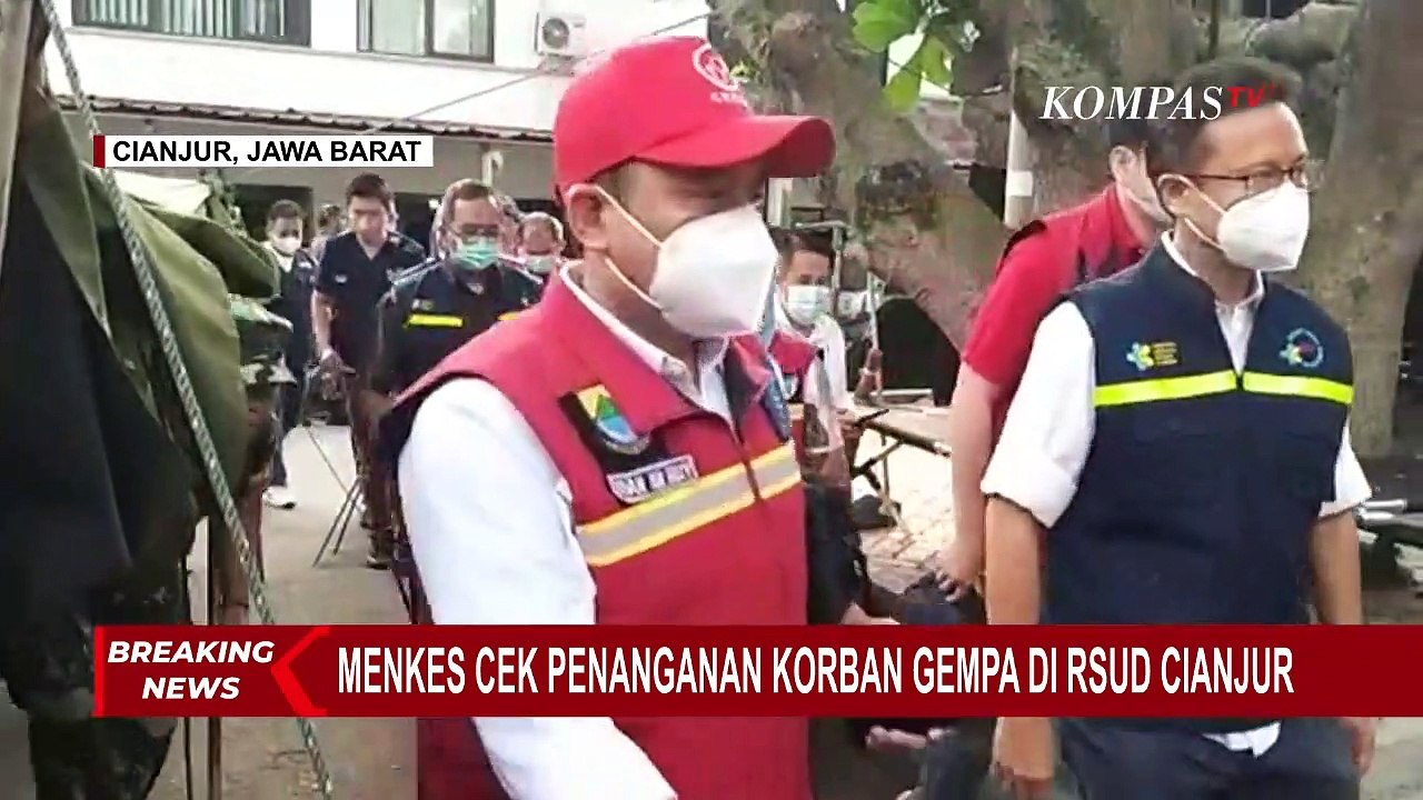 Menkes Cek Penanganan Korban Gempa di RSUD Sayang Cianjur