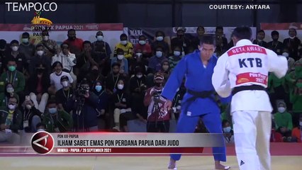 Atlet Yudo Ilham Fadilah Sabet Emas Perdana untuk Papua di Ajang PON XX