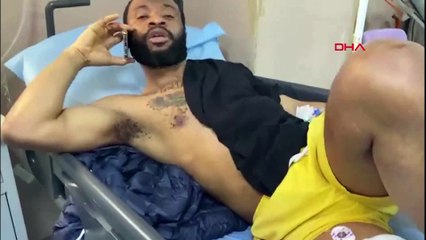 Depremde balkondan atlayan Nijeryalı yaralandı