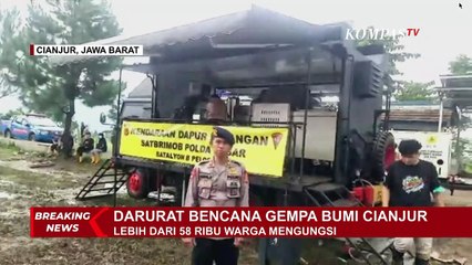 Begini Suasana Posko Pengungsian Korban Gempa di Cugenang