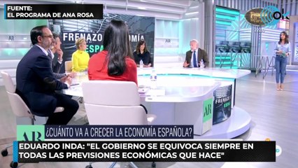 Eduardo Inda:El Gobierno se equivoca siempre en todas las previsiones económicas que hace