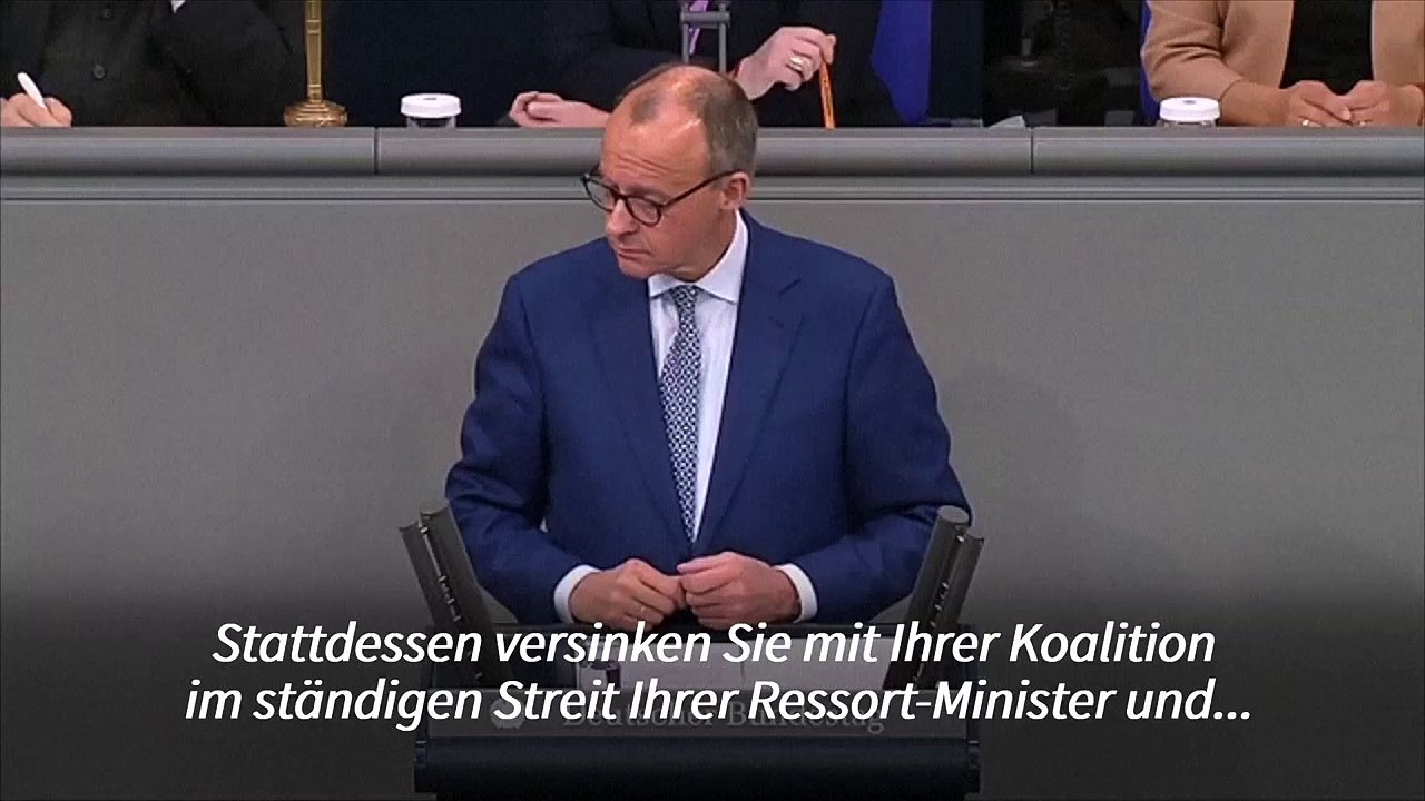 Merz: regierung hat "historische chance" zu veränderung verpasst