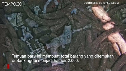 Patung Perunggu Sisa-sisa Kerajaan Shu di Cina Disebut Temuan Arkeologi Terbesar