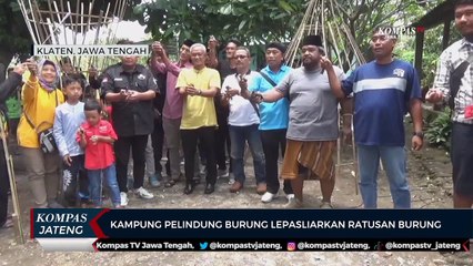 Kampung Pelindung Burung Lepasliarkan Ratusan Burung