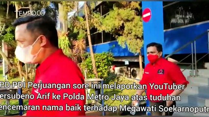Sebut Megawati Sakit, DPD PDIP Laporkan Youtuber Hersubeno