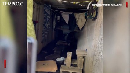 Viral Hunian di Gorong-gorong Kota Bandung Berisi Kasur dan Bantal